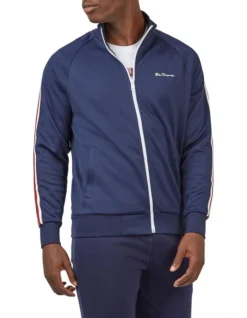 Ben Sherman House Taped Track Top In Blue