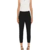 Double Weave Cropped Slim Pant In Black -Myer Fashion Store 970903360 1 720x928