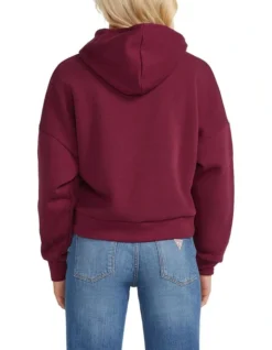 Guess Hoody Icon Sweatshirt In Red -Myer Fashion Store 974237050 3 720x928