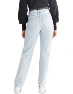 Calvin Klein Jeans High Rise Straight In Blue -Myer Fashion Store 974742130 4 720x928