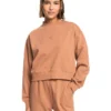 Roxy Essential Energy Sweatshirt In Brown