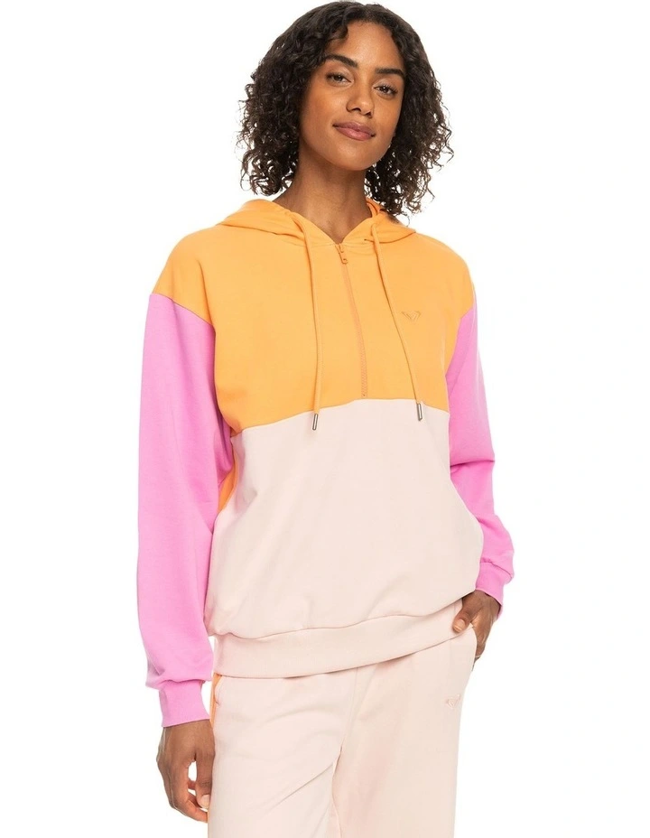 Roxy Essential Energy Hoodie In Orange 3 Roxy Essential Energy Hoodie In Orange