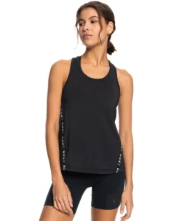 Roxy Bold Moves Technical Vest Top In Black