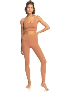 Roxy Heart Into It Technical Leggings In Brown -Myer Fashion Store 975207160 5 720x928