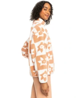 Roxy Jive Tribe Half-Zip Fleece In White Multi -Myer Fashion Store 975208510 3 720x928