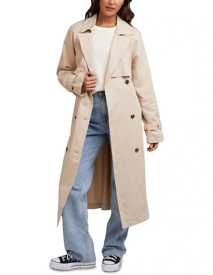 Emerson Trench Coat In Brown 3 Emerson Trench Coat In Brown