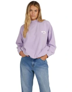 Billabong Breathe Sweatshirt In Lilac