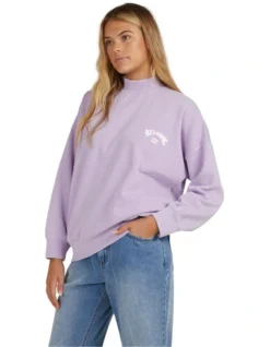 Billabong Breathe Sweatshirt In Lilac -Myer Fashion Store 975662020 3 720x928