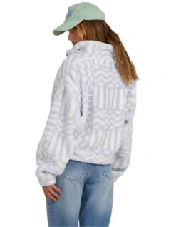 Billabong Your Smile Half Zip Crew In Blue -Myer Fashion Store 975662110 2 720x928