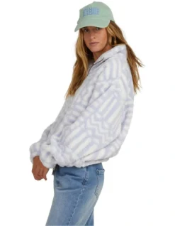 Billabong Your Smile Half Zip Crew In Blue -Myer Fashion Store 975662110 3 720x928