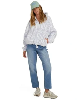 Billabong Your Smile Half Zip Crew In Blue -Myer Fashion Store 975662110 5 720x928