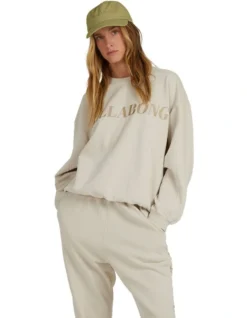Billabong Baseline Kendall Crew In Beige