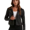 Heidi Polyurethane Biker In Black -Myer Fashion Store 976643650 1 720x928