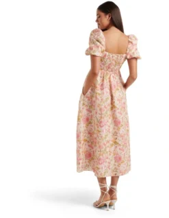 Forever New Dream Ruched Bodice Midi Dress In Pink -Myer Fashion Store 976646350 976707550 2 720x928