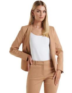 Forever New Alice Fitted Blazer In Brown