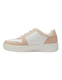 Fraser Smooth Sneakers In White/Blush -Myer Fashion Store 977444200 3 720x928