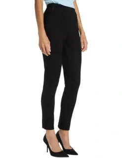 Carrey Ponte Pull On Pant In Black
