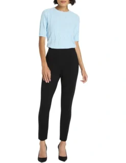 Carrey Ponte Pull On Pant In Black -Myer Fashion Store 977466790 4 720x928