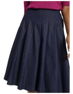Giulia Midi Skirt In Blue -Myer Fashion Store 977477590 3 720x928