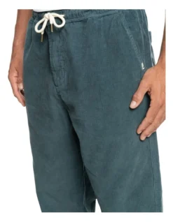 Quiksilver Cord Beach Cruiser Elasticated Corduroy Pants In Black -Myer Fashion Store 977986720 4 720x928