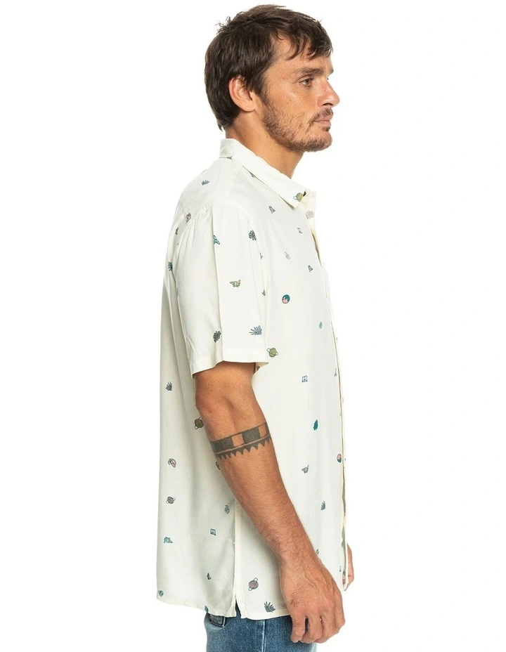 Quiksilver Minimark Short Sleeve Shirt In White 6 Quiksilver Minimark Short Sleeve Shirt In White - Image 4