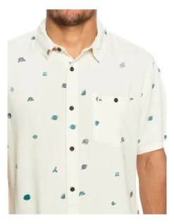 Quiksilver Minimark Short Sleeve Shirt In White 12 Quiksilver Minimark Short Sleeve Shirt In White -Myer Fashion Store 977988880 5 720x928