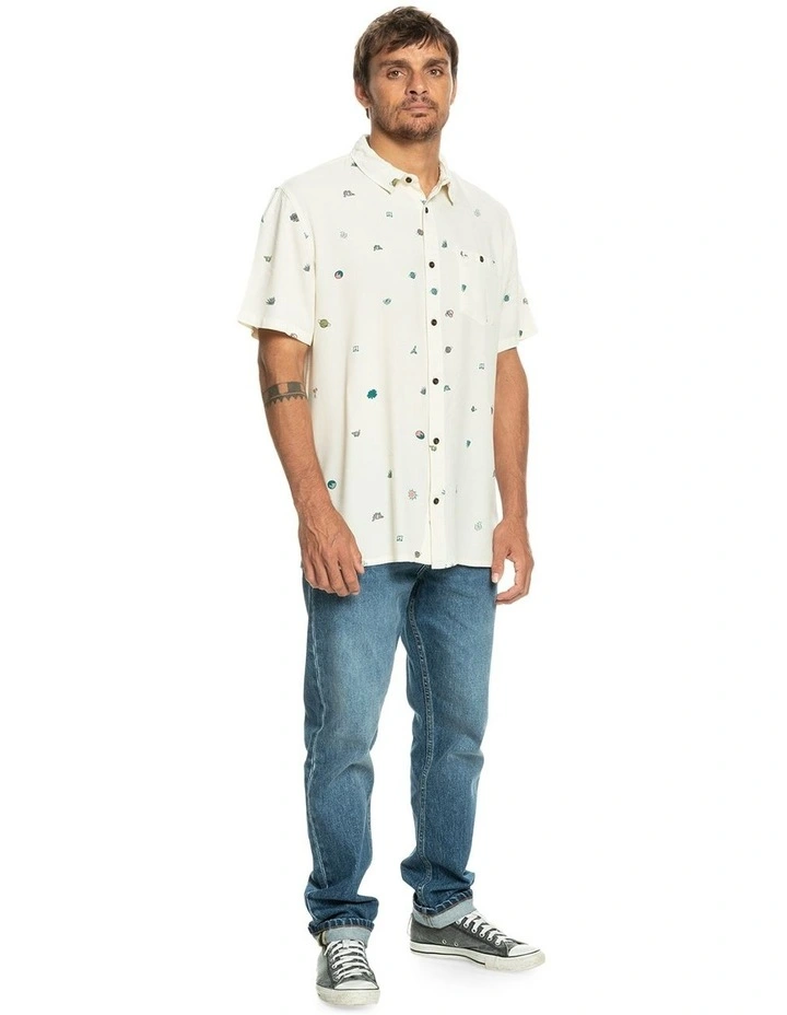 Quiksilver Minimark Short Sleeve Shirt In White 8 Quiksilver Minimark Short Sleeve Shirt In White - Image 6