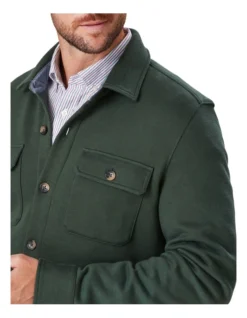 Comfort Shacket In Green -Myer Fashion Store 978386950 3 720x928