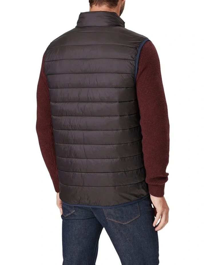 Lightweight Puffer Vest In Graphite 4 Lightweight Puffer Vest In Graphite - Image 2