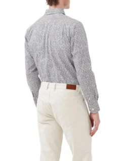 Cape Runaway Long Sleeve Sports Fit Shirt In Snow -Myer Fashion Store 978691510 3 720x928