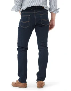 Sutton Straight Fit Italian Denim Regular Leg In Dark Blue 10 Sutton Straight Fit Italian Denim Regular Leg In Dark Blue -Myer Fashion Store 978693220 3 720x928