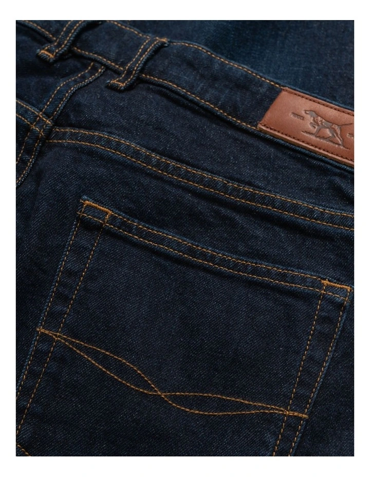 Sutton Straight Fit Italian Denim Regular Leg In Dark Blue 8 Sutton Straight Fit Italian Denim Regular Leg In Dark Blue - Image 6