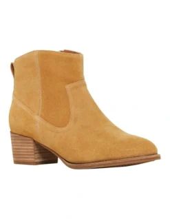 Hush Puppies Cyndi Boot In Camel Suede -Myer Fashion Store 978815890 4 720x928
