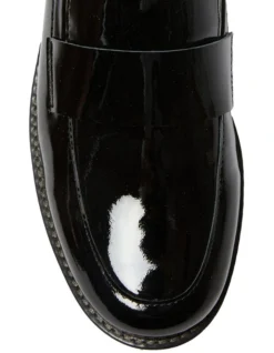 Infinity Flat Shoes In Black Patent Leather -Myer Fashion Store 979017130 7 720x928