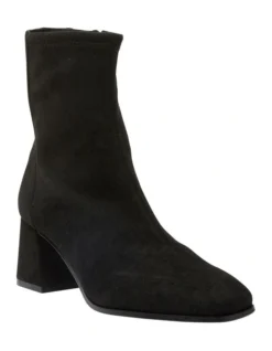 Suede Hampton Boots In Black Stretch -Myer Fashion Store 979030000 2 720x928