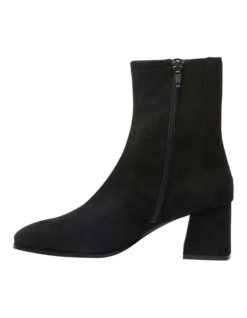 Suede Hampton Boots In Black Stretch -Myer Fashion Store 979030000 3 720x928