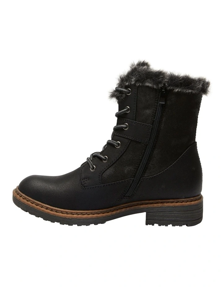 Bailey Boots In Black Micro 5 Bailey Boots In Black Micro - Image 3