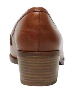 Napoli Leather Heeled Shoes In Mid Brown -Myer Fashion Store 979054300 5 720x928