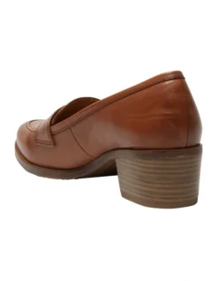 Napoli Leather Heeled Shoes In Mid Brown -Myer Fashion Store 979054300 6 720x928