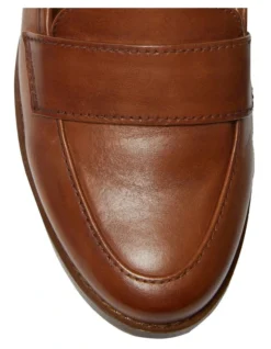 Napoli Leather Heeled Shoes In Mid Brown -Myer Fashion Store 979054300 7 720x928