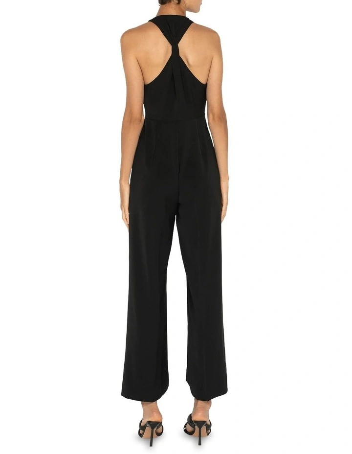 Twist Back Jumpsuit In Black 4 Twist Back Jumpsuit In Black - Image 2