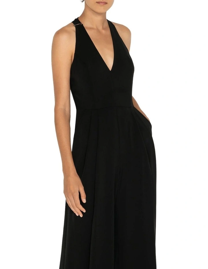 Twist Back Jumpsuit In Black 5 Twist Back Jumpsuit In Black - Image 3