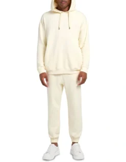 Slim Fit Trackpant In Cream