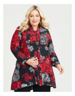 Reversible Quilt Natural Jacket In Multi