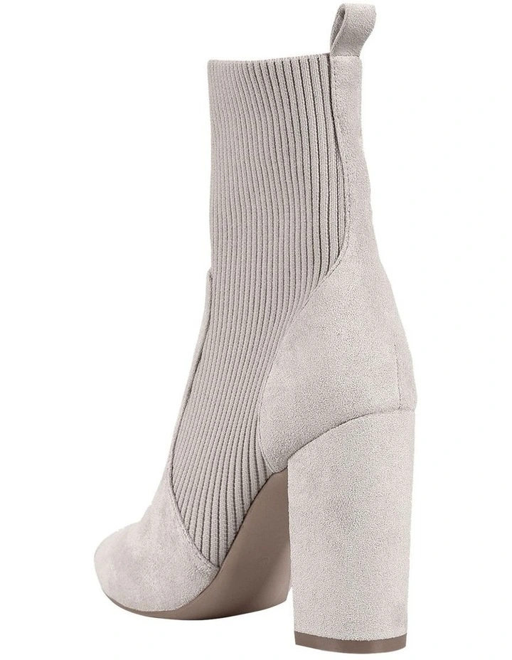 Dixie Heeled Ankle Boots In Stone 6 Dixie Heeled Ankle Boots In Stone - Image 4