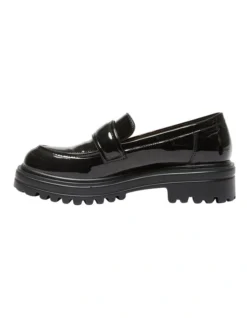 Bandit Flat Loafers In Black Patent -Myer Fashion Store 980926840 3 720x928