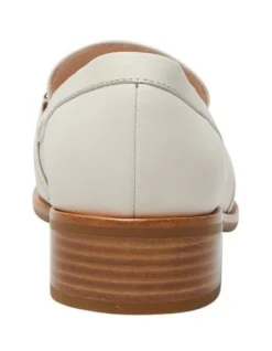 Dalton Flat Leather Loafers In Ivory -Myer Fashion Store 981175330 5 720x928