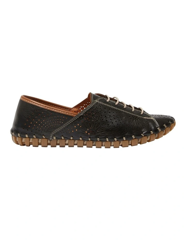 Talan Flat Shoes In Black/Tan Leather 3 Talan Flat Shoes In Black/Tan Leather