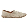 Talan Flat Shoes In Off White/Tan Leather