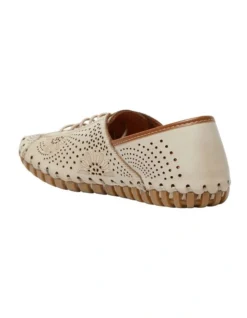 Talan Flat Shoes In Off White/Tan Leather -Myer Fashion Store 981177490 6 720x928